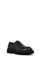 Men's Black Lace-Up Thick-Soled Leather Casual Shoes Wm802002Dv - 6