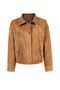 Sandiego Women's Camel Oversize Suede Leather Jacket 26Sgd565810 - 3