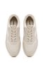Women's Beige Lace-Up Thick Sole Knitted Sneaker 26Pfd430414 - 5
