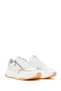 Women's White Lace-Up Zippered Thick-Sole Leather Sneaker 26Sfd371818 - 2