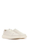 Men's White Lace-Up Thick Sole Shoes Leather Sneakers 26Sfd699018 - 3