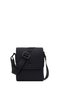 Men's Black Long Strap Leather Messenger Bag 25Wbd3540Ft