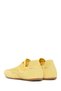 Women's Yellow Lace-Up Leather Sneaker 26Pfd552914 - 7