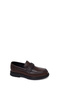 Men's Brown Buckle Leather Casual Loafer Wm680008Dv - 7