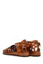 Women's Tan Ankle Buckle Leather Bodrum Sandals 26Sfd333618 - 6