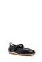 Women's Black Strappy Patent Leather Shoes, Leather Ballerinas 26Pfd370416 - 7
