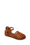 Women's Tan Ankle Buckle Leather Bodrum Sandals 26Sfd333618 - 7
