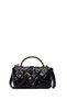 Women's Black Long Strap Quilted Shoulder Bag Ab20002553