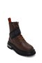 Women's Brown Becky Zippered Thick Soled Leather Boots 021g100554 - 8