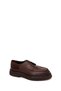 Men's Brown Lace-Up Thick Soled Leather Casual Shoes Wm802005Dv - 7