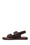 Women's Brown Double Buckle Sandals 26Sfe480518 - 3