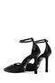Women's Black Ankle Buckle Thin Heeled Leather Shoes 25Sfd162018 - 6
