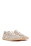 Women's Beige Lace-Up Sports Shoes, Suede Leather Sneaker 26Pfd371210 - 2
