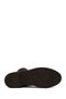 Women's Brown Zippered Suede Leather Boots Wf410005Ds - 5