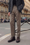 Men's Brown Lace-Up Leather Classic Shoes Wm832005Dv - 2