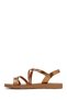 Women's Bronze Ankle Buckle Stone Sandals 26Sfe461314 - 3
