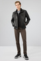 Mateo Men's Black Leather Jacket 24Wge65352H - 8
