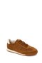 Women's Tan Lace-Up Suede Leather Sneaker 26Pfd420410 - 7