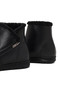 Women's Black Zippered Leather Comfort Boots Wf410013Dv - 8