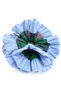 Blue Ruffled Scrunchie Rubber Cool Hair Clip - 4