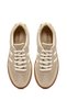 Women's Beige Lace-Up Sneaker Af168001Sk - 7