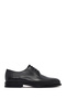 Men's Black Lace-Up Leather Classic Shoes Wm730008Dv
