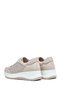 Women's Cream Lace-Up Thick Sole Sports Shoes, Leather Sneaker 26Pfd500518 - 6