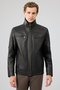Mateo Men's Black Leather Jacket 24Wge65352H - 4