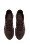 Men's Brown Lace-Up Leather Casual Sneaker WM828005DV - 4