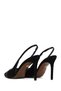 Women's Black Open Back Thin Heeled Suede Leather Shoes Af100003Ds - 7