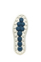 Women's Blue D Spherica Ecub - 2 B - Em.Te + Water Lace-Up Patterned Thick Sole Sneakers, Genuine D - 6