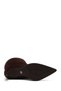 Women's Brown Thin Heeled Suede Leather Boots Af530006Ds - 6
