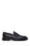 Men's Black Leather Casual Loafer Wm750041Dv