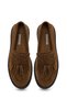 Women's Camel Thick-Soled Tasseled Suede Leather Loafer Af450014Ds - 5