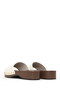 Women's Cream Thick Soled Patent Leather Slippers 26Sfe498016 - 6