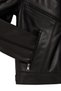 Vanessa Women Black Shirt Collar Short Oversized Leather Jacket 25Wgd5325U4 - 7
