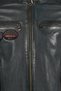 Pitstop Men's Navy Blue Embroidered Sports Leather Jacket 26Sgm660451 - 7