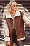 Helsinki Women's Brown Short Teddy Coat 25Wgp5317Ff