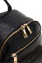 Women's Black Long Strap Backpack Ab200006Sb - 6