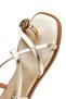 Women's Gold Metallic Flip-Flop Sandals 26Sfd440732 - 8