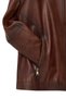 Britney Women's Brown Shirt Collar Oversized Leather Coat 25Wge5629Nc - 6