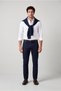 Slim Fit Canvas / Chino Trousers with Side Pockets - 3