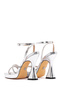Women's Silver Ankle Strap Thick High Heel Evening Dress Sandals 26Sfd441414 - 6