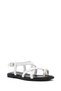 Women's White Ankle Buckle Leather Sandals 26Sfd361118 - 7