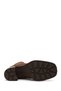Women's Tan Zippered Thick Heeled Suede Leather Boots Wf190030Ds - 6