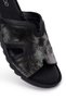 Women's Black Leather Comfort Slippers 26Sfd410614 - 8