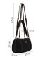 Women's Black Casual Shoulder Bag 26Sbd249914 - 2