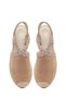 Women's Beige Suede Leather Espadrille 26Sfd206610 - 4