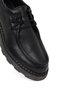 Men's Black Lace-Up Thick Sole Leather Casual Shoes 25Wfd7514Ft - 8