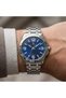 Silver-Toned Navy Blue Dial with Calendar, 2-Year Warranty, NVM53-A3 Men's Watch